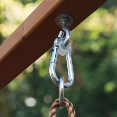 Aire de jeux en bois avec bac &agrave; sable, balan&ccedil;oire et toboggan - Beach Tower