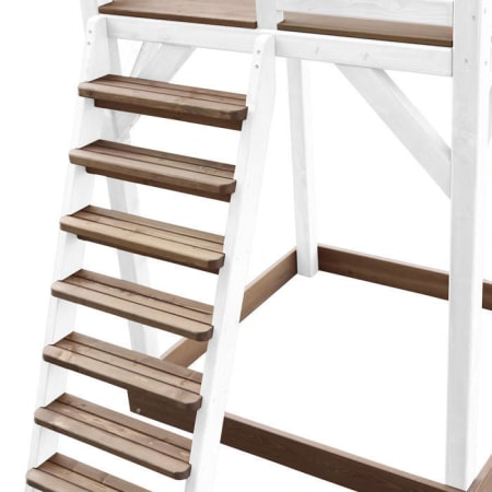 Aire de jeux en bois avec bac &agrave; sable, balan&ccedil;oire et toboggan - Beach Tower