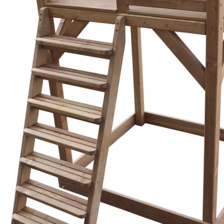 	Aire de jeux en bois avec bac &agrave; sable, toboggan et balan&ccedil;oire nid d'oiseau - Beach Tower