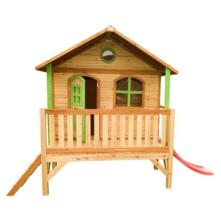 Cabane en bois avec toboggan pour enfant - Stef