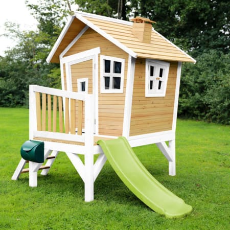 Cabane en bois avec toboggan pour enfant - Robin Cabane en bois avec toboggan pour enfant - Robin