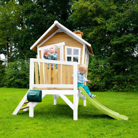 Cabane en bois avec toboggan pour enfant - Robin Cabane en bois avec toboggan pour enfant - Robin