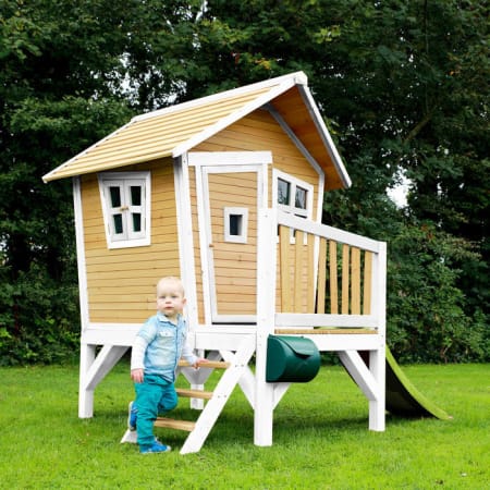 Cabane en bois avec toboggan pour enfant - Robin Cabane en bois avec toboggan pour enfant - Robin