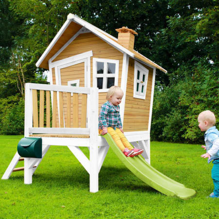 Cabane en bois avec toboggan pour enfant - Robin Cabane en bois avec toboggan pour enfant - Robin