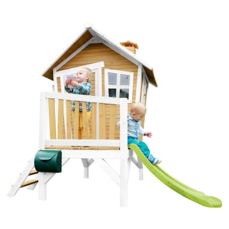 Cabane en bois avec toboggan pour enfant - Robin Cabane en bois avec toboggan pour enfant - Robin