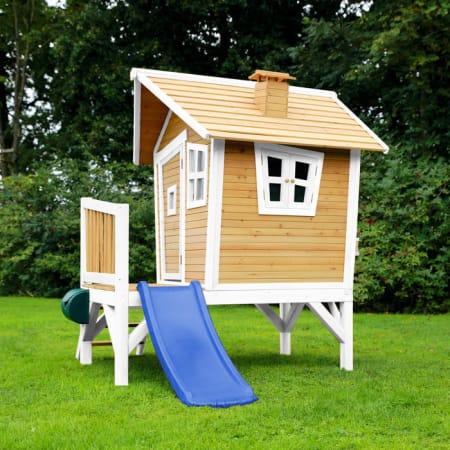 Cabane en bois avec toboggan pour enfant - Robin