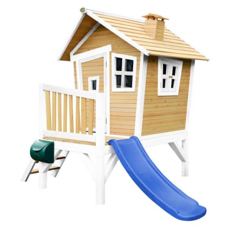 Cabane en bois avec toboggan pour enfant - Robin