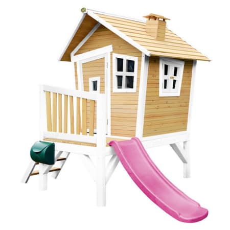 Cabane en bois avec toboggan pour enfant - Robin
