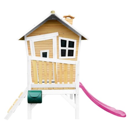 Cabane en bois avec toboggan pour enfant - Robin