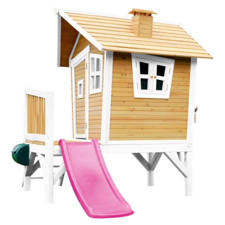 Cabane en bois avec toboggan pour enfant - Robin