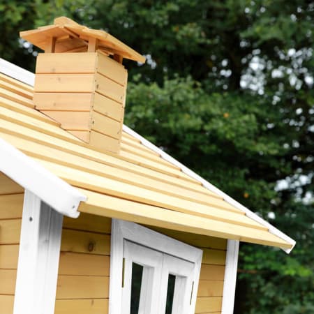 Cabane en bois avec toboggan pour enfant - Robin