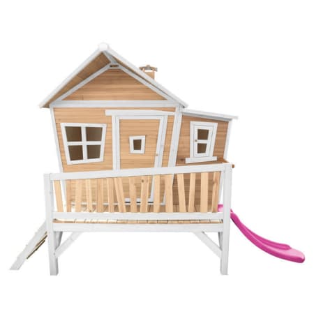 Cabane en bois avec toboggan pour enfant - Emma
