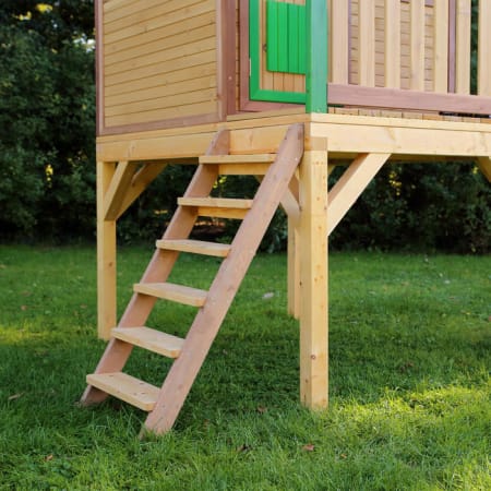 Cabane en bois avec toboggan vert pour enfant - Laura Cabane en bois avec toboggan vert pour enfant - Laura