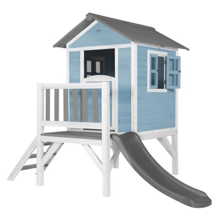 Cabane en bois pour enfant avec toboggan gris - Beach Lodge XL Cabane en bois pour enfant avec toboggan gris - Beach Lodge XL