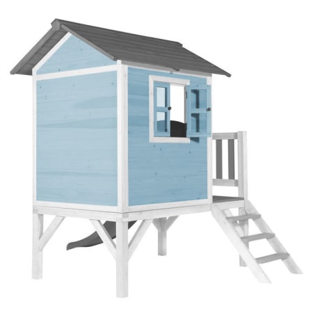 Cabane en bois pour enfant avec toboggan gris - Beach Lodge XL Cabane en bois pour enfant avec toboggan gris - Beach Lodge XL