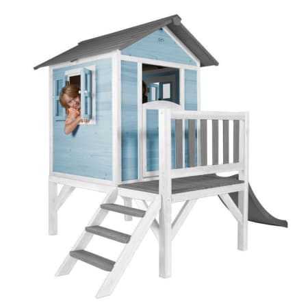 Cabane en bois pour enfant avec toboggan gris - Beach Lodge XL Cabane en bois pour enfant avec toboggan gris - Beach Lodge XL