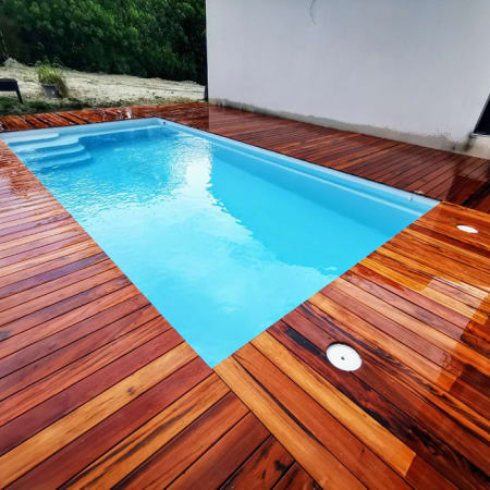 Kit terrasse complet - MUIRACATIARA - Ep.21 mm x l.145 mm - L.1,55 m - À partir de 10 m² Kit terrasse complet - MUIRACATIARA - Ep.21 mm x l.145 mm - L.1,55 m - À partir de 10 m²