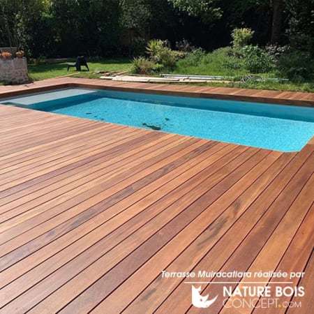 Kit terrasse complet - MUIRACATIARA - Ep.21 mm x l.145 mm - L.1,55 m - À partir de 10 m² Kit terrasse complet - MUIRACATIARA - Ep.21 mm x l.145 mm - L.1,55 m - À partir de 10 m²