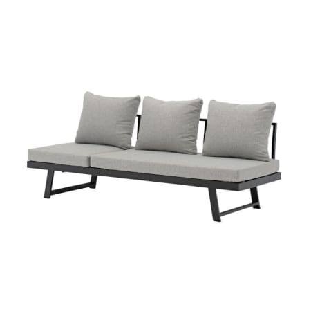 Bain de soleil Lounge aluminium et tissu - Modulo - graphite/chiné gris Bain de soleil Lounge aluminium et tissu - Modulo - graphite/chiné gris