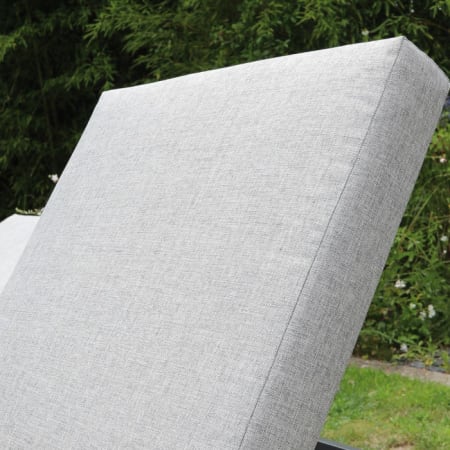 Zoom dossier Bain de soleil Lounge aluminium et tissu - Modulo - graphite/chiné gris Zoom dossier Bain de soleil Lounge aluminium et tissu - Modulo - graphite/chiné gris