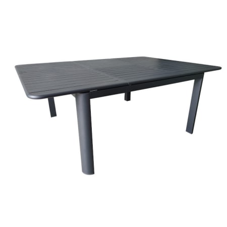 Table de jardin extensible aluminium - EOS - L.140/200 x l.140 cm - 8/10 personnes - graphite Table de jardin extensible aluminium - EOS - L.140/200 x l.140 cm - 8/10 personnes - graphite