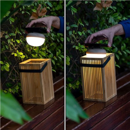 Lanterne portable sans fil en Bambou - Okinawa Lanterne portable sans fil en Bambou - Okinawa