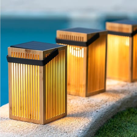 Lanterne portable sans fil en Bambou - Okinawa Lanterne portable sans fil en Bambou - Okinawa