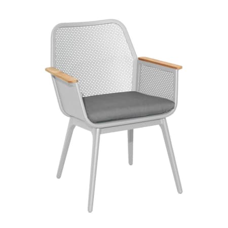 Chaise de jardin aluminium accoudoirs Teck FSC® - Maestro - Blanc / Graphite Chaise de jardin aluminium accoudoirs Teck FSC® - Maestro - Blanc / Graphite
