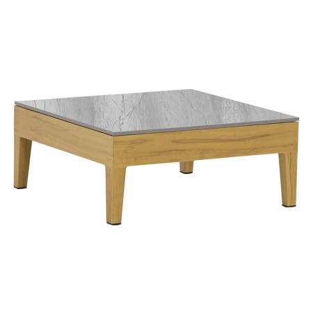 Table basse de jardin carrée aluminium plateau céramique - Welcome - L.70 x l.70 cm Table basse de jardin carrée aluminium plateau céramique - Welcome - L.70 x l.70 cm