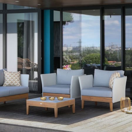 Fauteuil Lounge aluminium et toile - Welcome - Vue d'ensemble Fauteuil Lounge aluminium et toile - Welcome - Vue d'ensemble