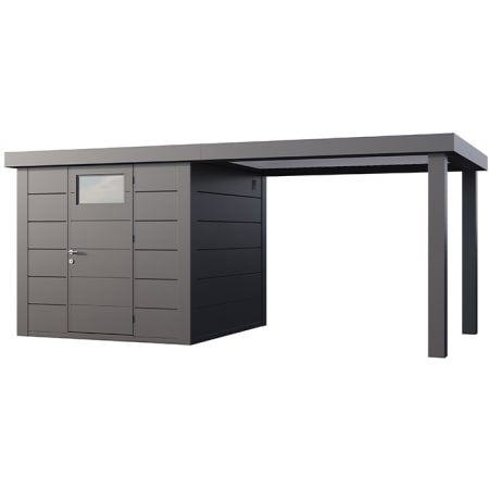 Abri de JardinELEGANTO 2424lounge S ferm&eacute; D - Fa&ccedil;ade L.238 x l.238 cm - lounge L 284 x l 258 cm - 5,7 m&sup2; et 6,8 m&sup2;