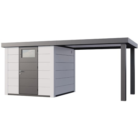 Abri de JardinELEGANTO 2424lounge S ferm&eacute; D - Fa&ccedil;ade L.238 x l.238 cm - lounge L 284 x l 258 cm - 5,7 m&sup2; et 6,8 m&sup2;