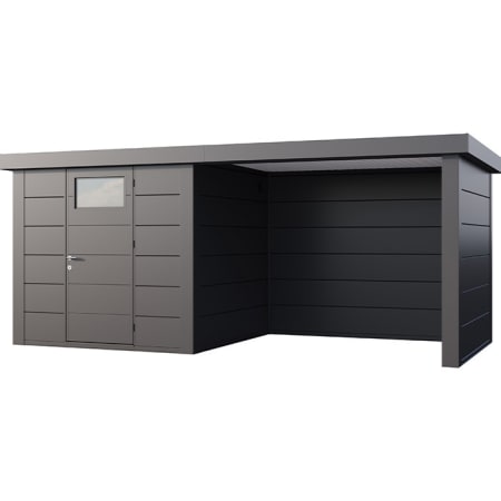Abri de Jardin ELEGANTO 2724 lounge S fermé D - Façade L.268 x l.238 cm - lounge L.284 x l.258 cm - 6,4 m² et 6,8 m² Abri de Jardin ELEGANTO 2724 lounge S fermé D - Façade L.268 x l.238 cm - lounge L.284 x l.258 cm - 6,4 m² et 6,8 m²