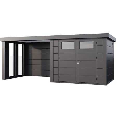 Abri de Jardin ELEGANTO 2724 lounge S fermé fenêtres G - Façade L.268 x l.238 cm - lounge L.288 x l.258 cm - 6,4 m² et 6,8 m² Abri de Jardin ELEGANTO 2724 lounge S fermé fenêtres G - Façade L.268 x l.238 cm - lounge L.288 x l.258 cm - 6,4 m² et 6,8 m²