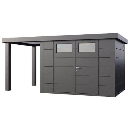 Abri de Jardin ELEGANTO 3024 lounge S ouvert G - Façade L.298 x l.238 cm - lounge L.168 x l.258 cm - 7,1 m² et 4 m² Abri de Jardin ELEGANTO 3024 lounge S ouvert G - Façade L.298 x l.238 cm - lounge L.168 x l.258 cm - 7,1 m² et 4 m²