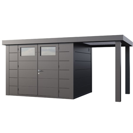 Abri de Jardin ELEGANTO 3024 lounge S ouvert D - Façade L.298 x l.238 cm - lounge L.168 x l.258 cm - 7,1 m² et 4 m² Abri de Jardin ELEGANTO 3024 lounge S ouvert D - Façade L.298 x l.238 cm - lounge L.168 x l.258 cm - 7,1 m² et 4 m²