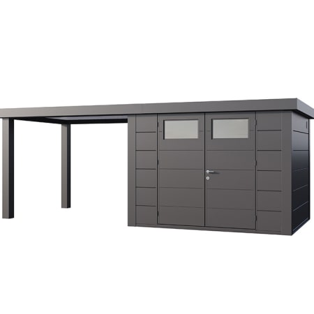 Abri de Jardin ELEGANTO 3024 lounge L ouvert G - Façade L.298 x l.238 cm - lounge L.284 x l.258 cm - 7,1 m² et 6,8 m² Abri de Jardin ELEGANTO 3024 lounge L ouvert G - Façade L.298 x l.238 cm - lounge L.284 x l.258 cm - 7,1 m² et 6,8 m²