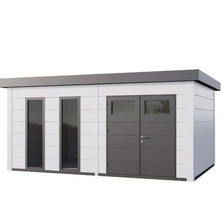 Abri de Jardin ELEGANTO 5436 + 2 fen&ecirc;tres basculantes - Fa&ccedil;ade L.538 x l.358 cm - 19,3 m&sup2;