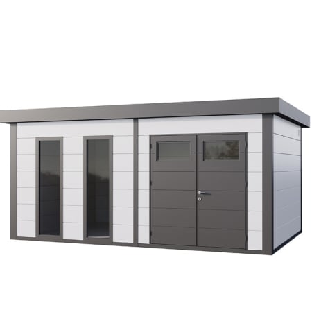 Abri de Jardin ELEGANTO 5436 + 2 fen&ecirc;tres basculantes - Fa&ccedil;ade L.538 x l.358 cm - 19,3 m&sup2;