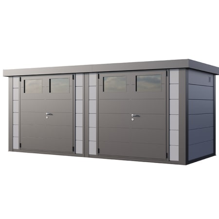 Abri de Jardin ELEGANTO Double Duo 2721 - Fa&ccedil;ade L.268 x l.208 cm plus L.268 x l. 208 cm - 5,6 m&sup2; plus 5,6 m&sup2;