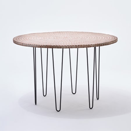 Pied de table double fil - Mod&egrave;le droit - &Oslash; 10 mm - MOTTEZ situation
