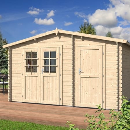 Abri de Jardin - 380x380 cm - 2 espaces + cloison - 12,60 m² Abri de Jardin - 380x380 cm - 2 espaces + cloison - 12,60 m²