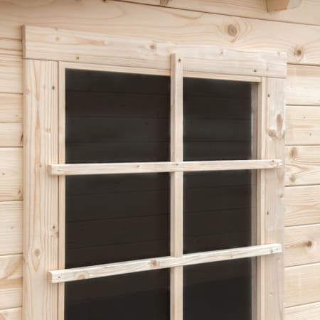 Abri de Jardin ASTER DP38 - 380x380 cm - 2 espaces + cloison - 12,60 m² Abri de Jardin ASTER DP38 - 380x380 cm - 2 espaces + cloison - 12,60 m²