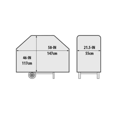 Housse de Protection Premium Baron / Crown 4 Brûleurs - BROIL KING dimensions Housse de Protection Premium Baron / Crown 4 Brûleurs - BROIL KING dimensions