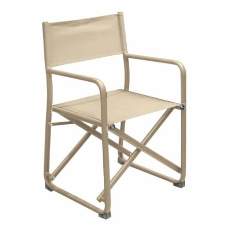 Fauteuil de jardin pliant aluminium et toile - Scénario - Couleur sand/sand Fauteuil de jardin pliant aluminium et toile - Scénario - Couleur sand/sand