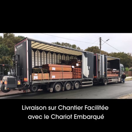 Clin bardage - Claire-voie Trapèze - PEUPLIER THERMO-CHAUFFÉ - Ep.20 mm / l.65 mm / L.2,50 m Clin bardage - Claire-voie Trapèze - PEUPLIER THERMO-CHAUFFÉ - Ep.20 mm / l.65 mm / L.2,50 m