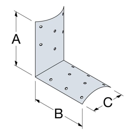Dimensions Équerre pour bois rond Ø 60/120 - Simpson Dimensions Équerre pour bois rond Ø 60/120 - Simpson