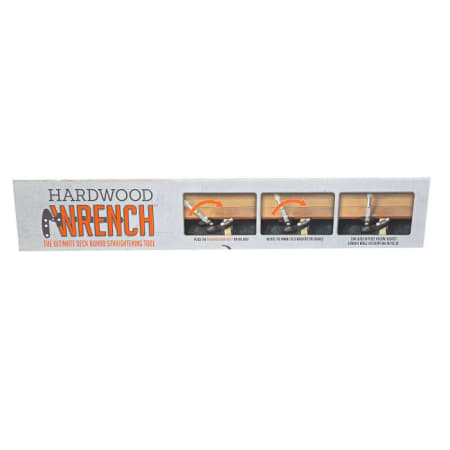 Redresseur de lames - Hardwood Wrench - Deckwise, coté du carton Redresseur de lames - Hardwood Wrench - Deckwise, coté du carton