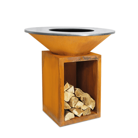 Brasero Plancha OFYR Classic+ Storage Corten 100 détouré Brasero Plancha OFYR Classic+ Storage Corten 100 détouré