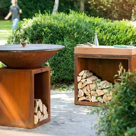 Brasero Plancha OFYR Classic+ Storage Corten 100 Brasero Plancha OFYR Classic+ Storage Corten 100